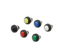 6Pcs PBS-33b 2Pin Switch 12mm 12V 1A momentary Push button Switch since the reset Non-locking NWPNLXEA(Orange)