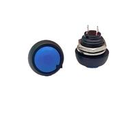 6Pcs PBS-33b 2Pin Switch 12mm 12V 1A momentary Push button Switch since the reset Non-locking NWPNLXEA(Blau)