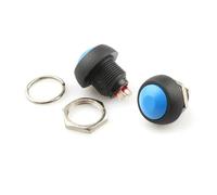 6pcs Pbs-33b 2pin Switch 12mm 12V 1A Waterproof Instantaneous Button Switch Is Not Locked Since Reset NWPNLXEA(3)