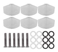 6PCS pièces de guitare durables boutons de remplacement de clé de réglage pour guitare acoustique(White pearl)