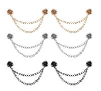 6pcs Pince à Vêtements Magnétiques, Aimants pour Vêtements Clothes Magnet Multifonctions Broche sans Broche Magnétique pour Foulards Pantalons Manches de Chemises (Cour)