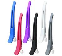 6pcs Pince Cheveux Coiffeur,Pince Cheveux Antidérapante Sans Trace, Pince Crocodile Cheveux Professionnelles,Pince à Cheveux à Bec de Canard Pratiques, pour la Coupe de Style, Salon et Maison