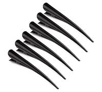 6pcs Pinces Crocodiles Cheveux,Pinces à Cheveux en Alligator Pinces à Bec de Canard Barrette Métal Alligator Antidérapante Femme Fille,Pinces à cheveux crocodile métal pour coiffure salon