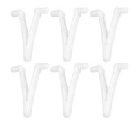 6pcs Piscine d'approvisionnement Papillon v Clip pour Piscine Spa Brosse Feuille râteau Feuille Skimmer tête d'aspirateur pour Nettoyage de Piscine