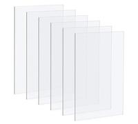 6Pcs Plaque Acrylique Transparente BOPHIS 5x7 Pouces Feuilles Acryliques Transparentes Feuilles Acryliques Claires Panneau Acrylique pour Remplacement de la Vitre du Cadre Photo, 2mm Épaisseur