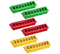 6pcs Plastique Flip Top Bird Small Quail Chick Feeder Waterer Voleur d'alimentation Bac Dispeller Dispecteur sans gâchis pour Les Poulets de Poulets caille