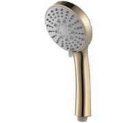 6Pcs Pommeau De Douche,Pommeau De Douche Haute Pression Pommeau de douche à main en ABS haute pression, or brossé, pommeau de douche à économie d'eau, 5 fonctions, douchette de pluie