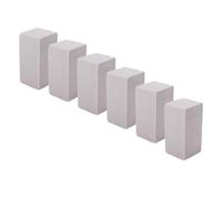 6pcs Pool Pumpice Pierres PVC Matières Bloc de Nettoyage, élimine L'échelle de L'eau Dure pour les Toilettes, la Baignoire, la Douche, les Carreaux, avec des éviers en Acier (L)