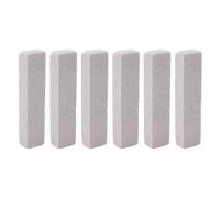 6pcs Pool Pumpice Pierres PVC Matières Bloc de Nettoyage, élimine L'échelle de L'eau Dure pour les Toilettes, la Baignoire, la Douche, les Carreaux, avec des éviers en Acier (S)