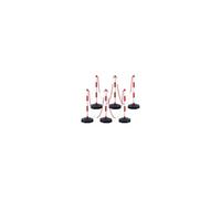 - 6PCs Poteaux de Signalisation Cône de Signalisation sur Socle Chaîne 2 m