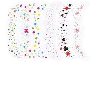 6PCS Pride Heart Freckles Face Tattoo - Tatouages temporaires de glitter avec des symboles d'amour autocollants étanches LGBTQ + scintillants pour les défilés de fierté, les nuits de mariages (C)