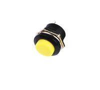 6pcs Push Button Switch 16mm Momentary 6A/125VAC 3A/250VAC Round Switches R13-507 BLACK RED GREEN WHITE BLUE YELLOW NWPNLXEA(Gelb)
