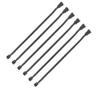 6pcs PWM Fan Extension Cable Male to Female 4 Pin Connectors Compatible with PWM and 3 Pin Fans for Computer Cooling Fans (26cm)