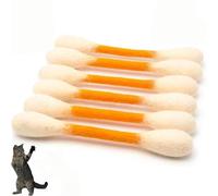 6pcs Q Tip Cat Toy,Cotton Swabs Cat Toys With Catnip,Giant QtipCat-Toy,Interactive Cat-Chew Toy,Cats Lovers Gift Sturdy Teething Chew,Interactive CatKickerToy For Indoor, Care For Anxiety Relief(B)