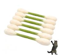 6pcs Q Tip Cat Toy,Cotton Swabs Cat Toys With Catnip,Giant QtipCat-Toy,Interactive Cat-Chew Toy,Cats Lovers Gift Sturdy Teething Chew,Interactive CatKickerToy For Indoor, Care For Anxiety Relief(E)