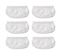 6Pcs Recharges Lavette Pour Serpillère Vapeur | Microfibre douce, absorbe l'eau, pour idéal sols lisses, parquet, pour carrelage, lavable machine