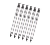6pcs Rempillable Retractable Ballpoint Pen Signer Avec Metal Clip For Office School 1 0 Mm Smootor To Write Business Writing Pen