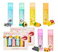 6pcs Roll-On Lip Gloss Set,Lip Balm,Gloss à Lèvres Aromatisé Aux Fruits,Soins Masque Pour les Lèvres Très Sèches,Coffret Cadeau de Baume à Lèvre,Pour Les Enfants et Les Adolescents (2set)