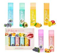 6pcs Roll-On Lip Gloss Set,Lip Balm,Gloss à Lèvres Aromatisé Aux Fruits,Soins Masque Pour les Lèvres Très Sèches,Coffret Cadeau de Baume à Lèvre,Pour Les Enfants et Les Adolescents (1set)