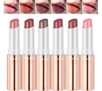 6pcs Rouge À Lèvres En Gelée Hydratante,Hydrating Jelly Lipstick Lip Tint,Rouge À Lèvres Puissant,Teinte À Lèvres Hydratante,Gloss À Lèvres Repulpant À L'eau Baume À Lèvres Teinté Léger