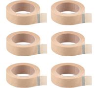 6PCS Rouleaux Ruban de Peau Flexible 1,25 cm x 9 m Ruban Micropore Sparadrap Respirant Peau Bande de Maintien pour Strap Doigt Nez Pansements Cils Sport
