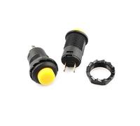 6pcs Self-Lock/Momentary Pushbutton Switches DS427 DS428 12mm OFF- ON Push Button Switch 3A /125VAC 1.5A/250VAC DS-427 DS-428 NWPNLXEA(6pcs yellow,Momentary)
