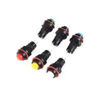 6pcs self-reset Push Button Switch 10mm Self Momentary Push Button Switch NWPNLXEA(Nero)