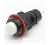 6pcs self-reset Push Button Switch 10mm Self Momentary Push Button Switch NWPNLXEA(Weiß)
