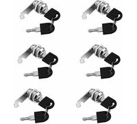 6Pcs Serrure Boite Aux Lettres Avec 12 Clés Verrou De Porte Pour Armoire Serrure Batteuse A Came Barillet Pour Boite Aux Lettres