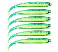 6Pcs/Set Multicolor 10cm Soft Lure Fish Jig Head Fishing Bait Tackle Tools Lovely and attractive