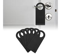 6Pcs Signes pour Porte, Accroche-porte Noir Vierge pour Réunion D'appel Téléphonique en Cours Ne Pas Déranger le Signe Accroche-porte de la Chambre, 7,8 X 3,3 Pouces