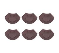 6Pcs Smiling Face Leather Corner Bookmarks PU Page Dividers for Notebooks Reading Accessories Book Marker Book Corner Clips
