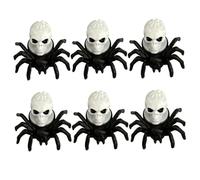 6pcs Spider Bandlers Spider Skull Skull Halloween Candle Spooky Halloween Lights For Party Home Bar Decorations Holder, Cougies sans flamme, Hallowe