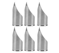 6Pcs Stainless Steel Finger Lapel Angler, Metal Finger Lapel Tool with Adjustable Buckle Design, Bevel Free Comfortable Sewing Tool for Garment Factory and Home Use