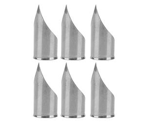 6Pcs Stainless Steel Finger Lapel Angler, Metal Finger Lapel Tool with Adjustable Buckle Design, Bevel Free Comfortable Sewing Tool for Garment Factory and Home Use