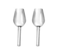 6PCS Stainless Steel Multi-Functional Grain Scoop Ice Cube Shovel Rice Candy Flour Beans Food 19x6.5cm Pour Cuisine