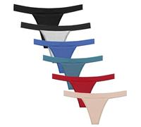 6Pcs String menstruelle Femme avec intérieur Coton, 4 Couches d'étanchéité Tanga menstruelle, Culotte Fuite urinaire Femme Lavable