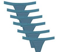 6Pcs String menstruelle Femme avec intérieur Coton, 4 Couches d'étanchéité Tanga menstruelle, Culotte Fuite urinaire Femme Lavable