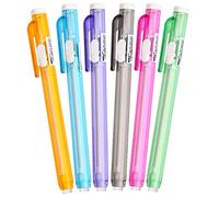 6Pcs Stylo Gomme, Gomme Stylo rétractable Gommes Portative Stylo Gomme Ensemble, Gomme Enfant Gommes pour Étudiants pour Écrire des Artistes pour Dessiner, 6 Couleurs