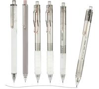 6pcs Stylos À Encre Gel Rétractables, 0.5mm Remplaçable Encre Stylo, Noire Recharge, Pointe Extra Fine Écriture Fluide, Stylo Bille Pour Scolaire, Bureau, Maison