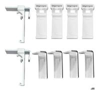 6pcs Support de serrage pour rideaux enrouleurs - Conception métallique solide Réglable 1.5 2.2 cm - Pour fenêtres PVC et bois