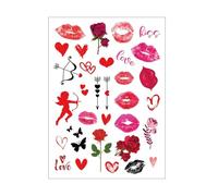 6pcs tatouages temporaires imperméables for enterrement de vie de jeune fille - dessins de couronne - faveurs de douche nuptiale(QRJ-002)