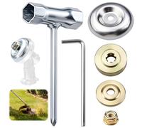6PCS Tête Débroussailleuse Universelle Kit Fixation Lame