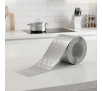 6pcs Tin Foil Oil-Proof Stickers Silver Kitchen Sink Guard