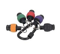 6PCS Tournevis de porte-clés de porte-clés Chaîne de clés 1/4in Bits de forage de conducteur outil de trousque en plein air