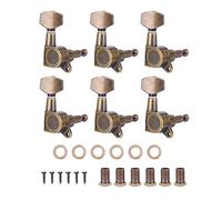6pcs Tuning Pegs Verrouillage Tuners têtes de Machines avec vis Accessoire pour Guitare électrique Acoustique(6R)