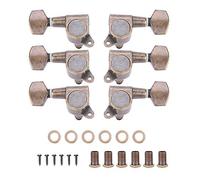 6pcs Tuning Pegs Verrouillage Tuners têtes de Machines avec vis Accessoire pour Guitare électrique Acoustique(3L3R)