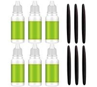 6PCS Usma Grass Extract Essence avec 6PCS Sticks, Liquide nourrissant pour la croissance des cils pour les cheveux, les cils et les sourcils...