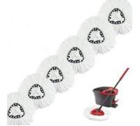 6pcs Vadrouilles de Rechange pour Vileda O-Cedar Turbo 2 en 1 EasyWring & Clean Compatible Têtes de balai Pour Vileda Recharge