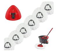 6pcs Vadrouilles de Rechange pour Vileda O-Cedar Turbo 2 en 1 EasyWring & Clean Compatible Têtes de balai Pour Vileda Recharge